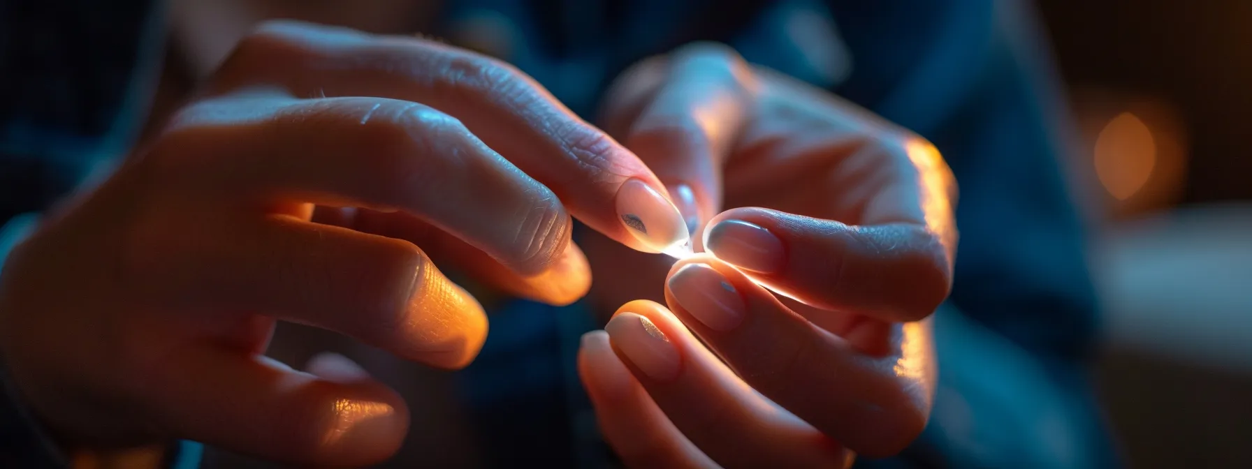 a person carefully applying nail glue to press-on nails, ensuring a strong and durable bond for long-lasting wear.