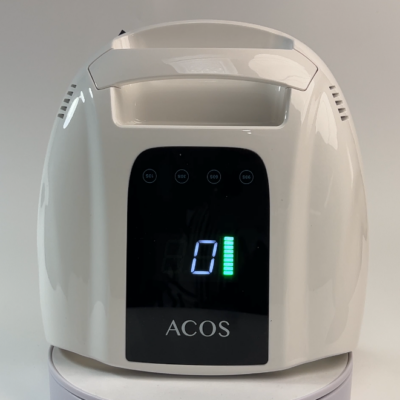 White ACOS PRO Rechargeable UV/LED Nail Lamp with digital display and preset timers.